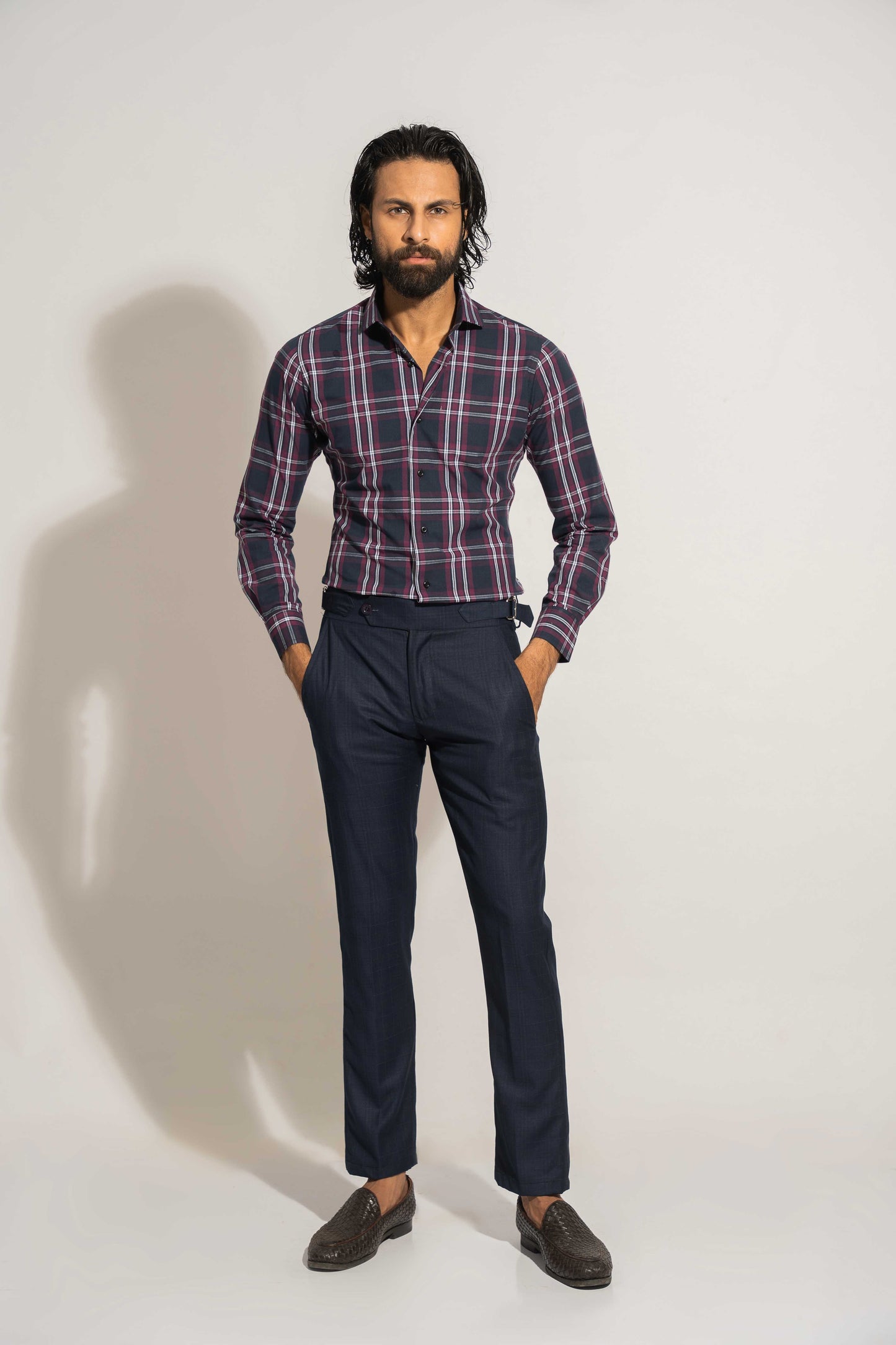 Checkered Shirt - Blue & Red (CKFS-BLRD)