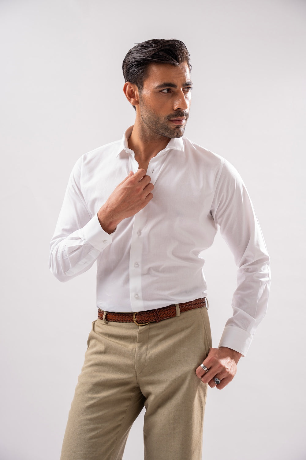 Plain Shirt - White (PLFS-WHITE)