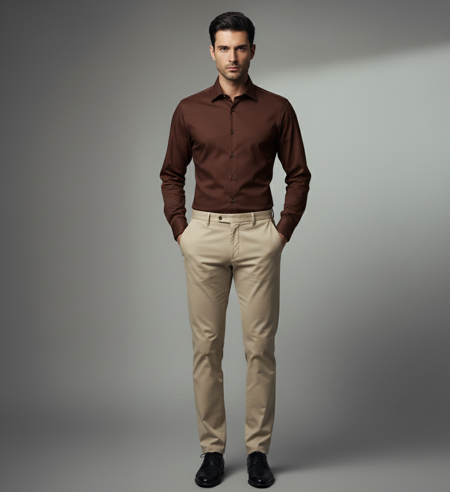 Spade Shirt - Brown