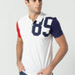 Men’s Polo Shirt – Blue &amp; White Casual Slim Fit