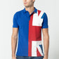 Men’s Polo Shirt with Union Jack Flag Print – Stylish Casual Wear