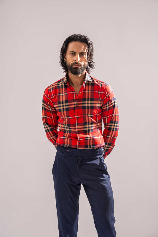 Check Shirt - Red & Black