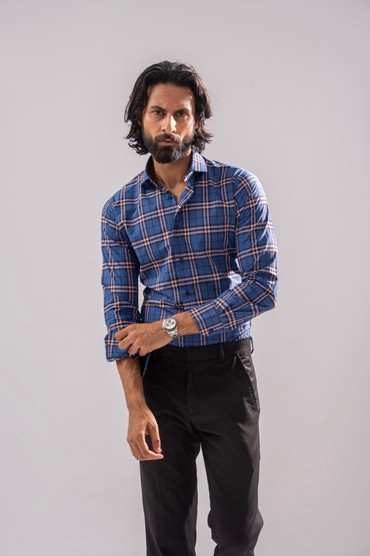 Check Shirt - Blue & Black