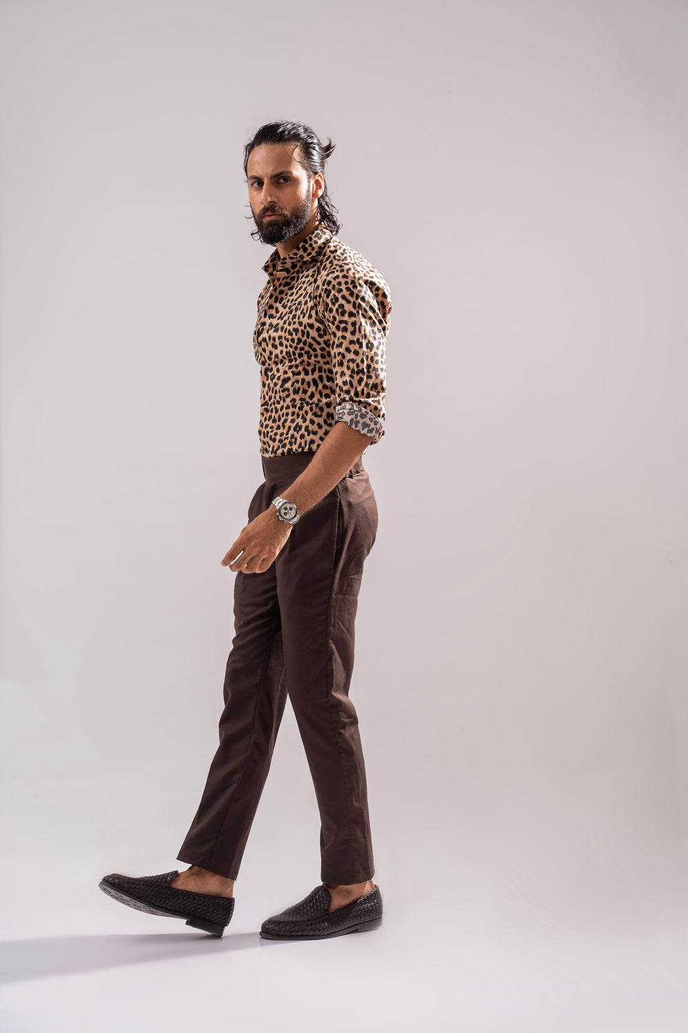 Printed Shirt - Brown