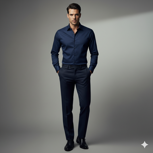 Full sleeve Formal Shirt - Dark Blue